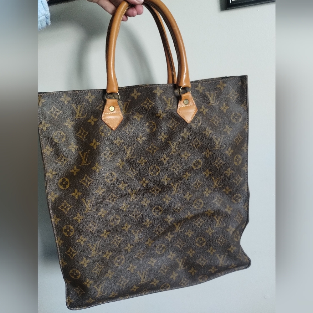 Louis Vuitton Brown Monogram Tote Bag - Picture 7 of 16